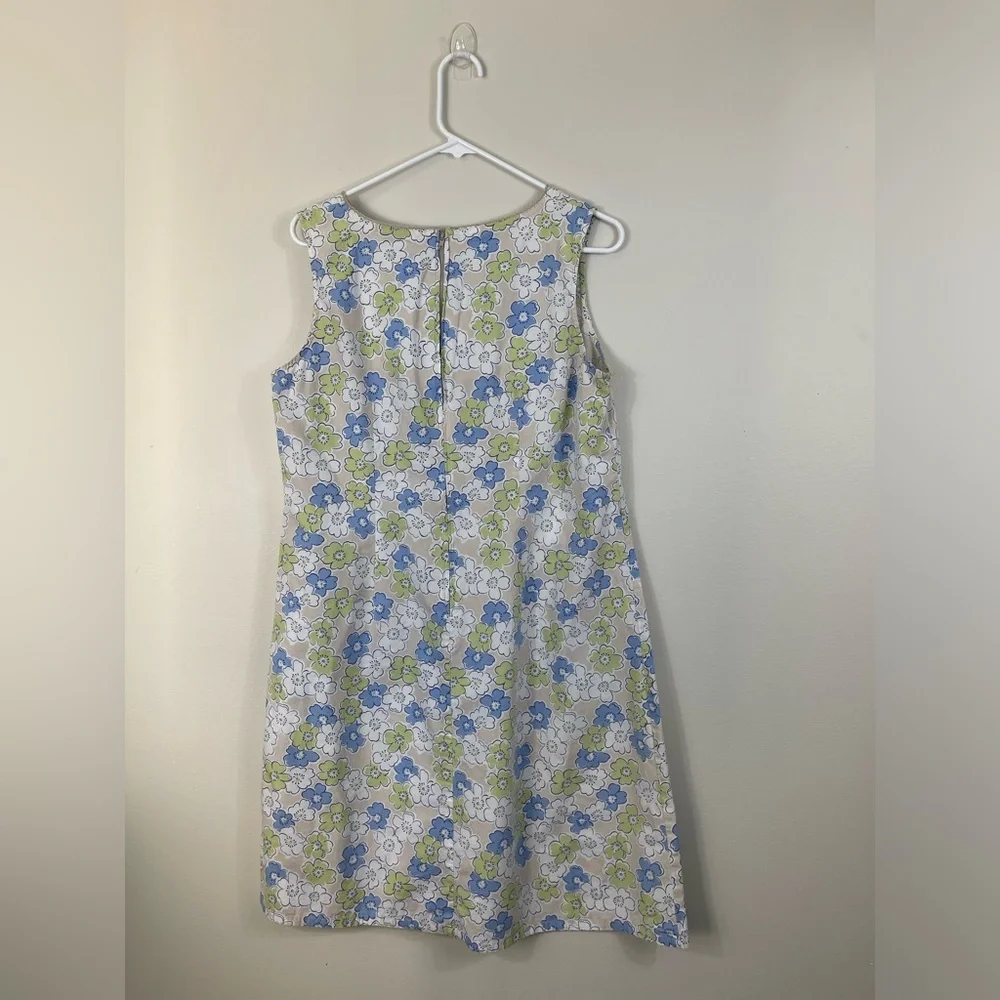 Faded Glory Authentic 1972 Vintage Floral Sleeveless Dress Cotton Size 14 - Picture 8 of 14